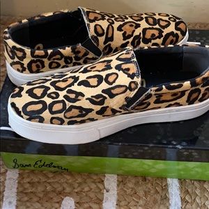 Sam Edelman Leopard Slip On Sneakers